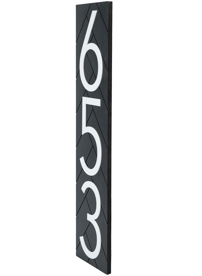 Discovered Designs Made in Minnesota – 20” Custom Address Number Sign - Black or White – Vertical or Horizontal – Made in USA (Black 20 inch Vertical) - House Numbers for Outside Modern - Image 1