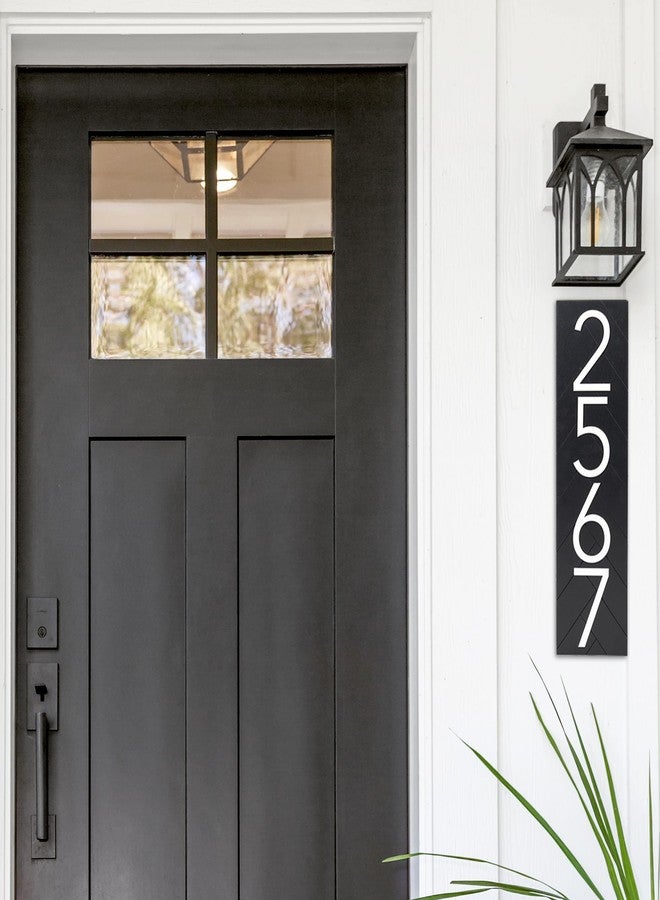 Discovered Designs Made in Minnesota – 20” Custom Address Number Sign - Black or White – Vertical or Horizontal – Made in USA (Black 20 inch Vertical) - House Numbers for Outside Modern - Image 2