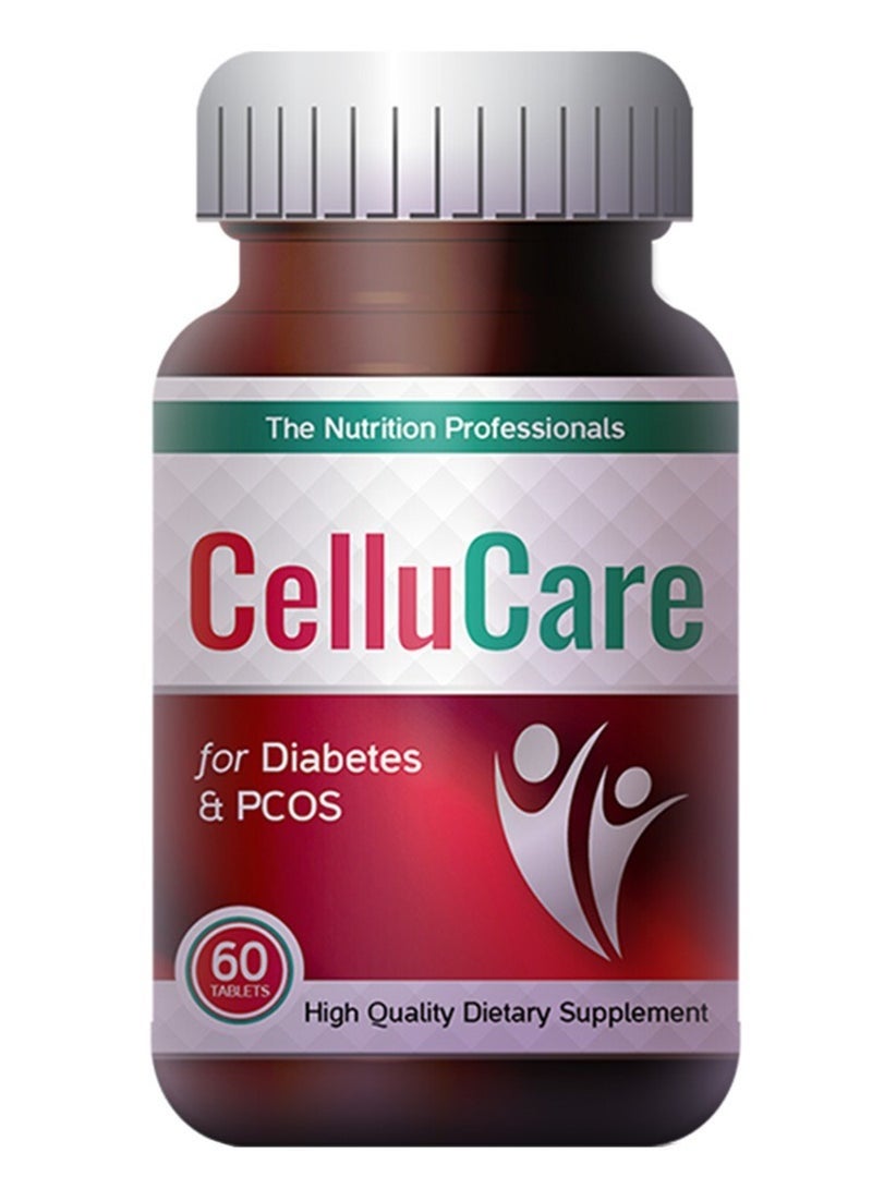 CelluCare Dietary Supplement Tablets for Diabetes & PCOS, 60 Tablets - Image 1