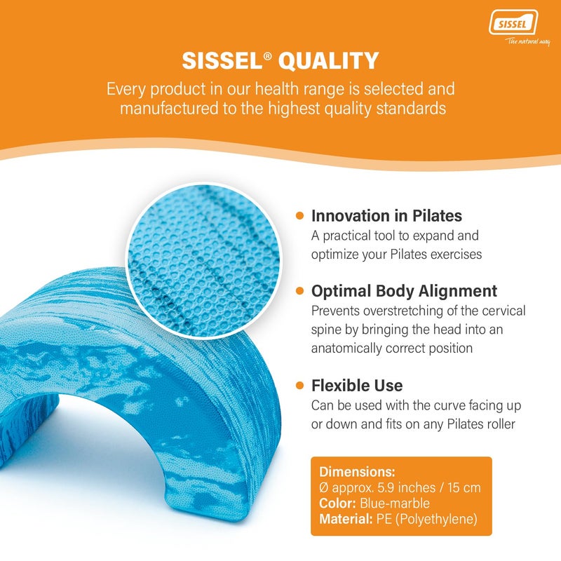 SISSEL Pilates Roller Head Align Dynamic | Optimal Body Alignment & Comfort | Innovative Tool | Skin-Friendly Soft EVA | Flexible for All Rollers - Image 5