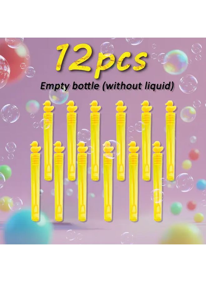 No Liquid Mini Yellow Duck Bubble Bottles 12 Pcs Per Bag Battery Free Feather Free Kids Birthday Party Decorations Classroom Graduation Christmas New Year Valentine Gifts - Image 5