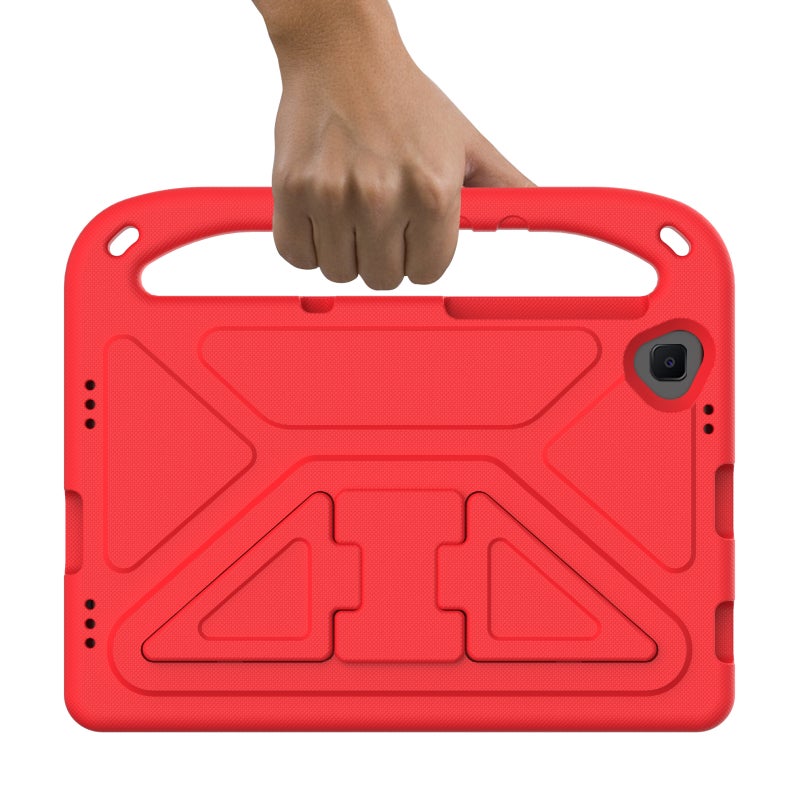 erorex For Xiaomi Mi Pad 4 Plus & Samsung Galaxy Tab A 10.1 2019 Sm-T510 / Sm-T515 Handle Portable Eva Shockproof Protective Case With Triangle Holder(Red) - Image 5