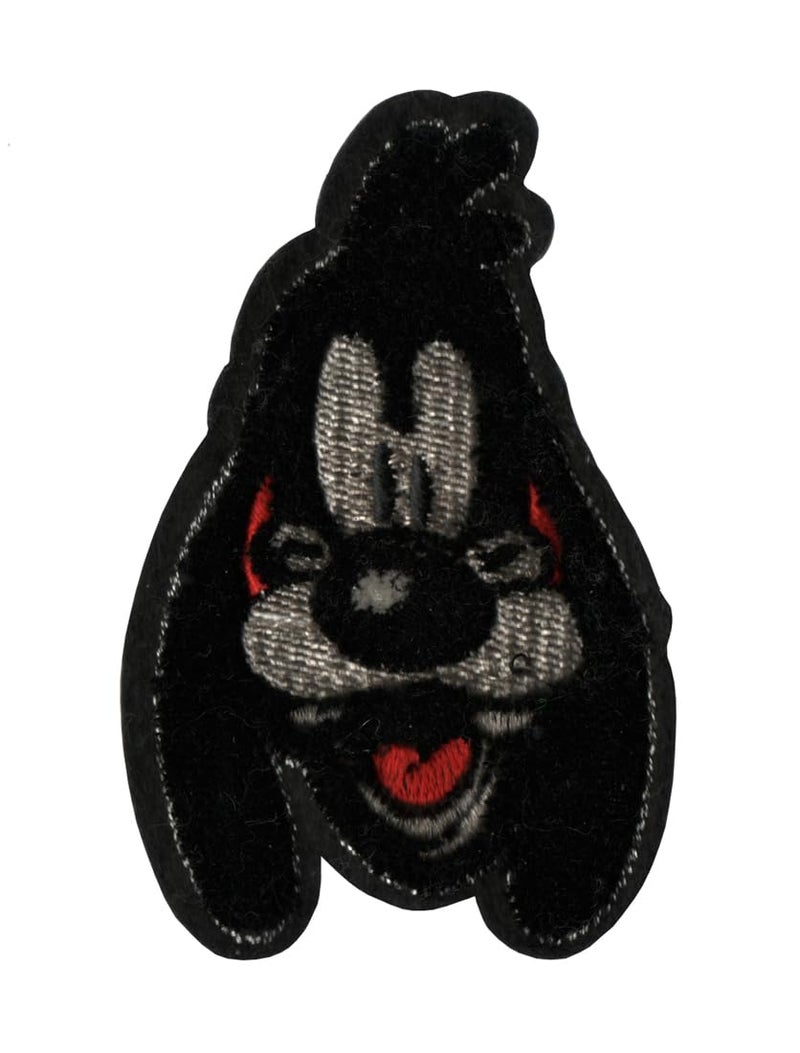 Generic Smiling Dog Animal Applique Embroidered Sew-on Patch ; Size: 9cm x 5.5cm for Jackets, Bags, Caps, T-Shirts, Jeans, Outdoor Clothing ; Imported from Malaysia (1 Piece). (Code: MBX-50c)  - Image 1
