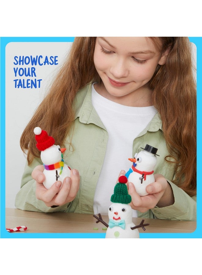 Dan&Darci Snowman Making Kit for Kids - Build a Snow Man Craft Kits for Girls, Boys, Toddlers Ages Kid Winter Christmas Crafts Activities Stocking Stuffers Fun Toys Ideas for 6, 7, 8 Year Old - Image 5