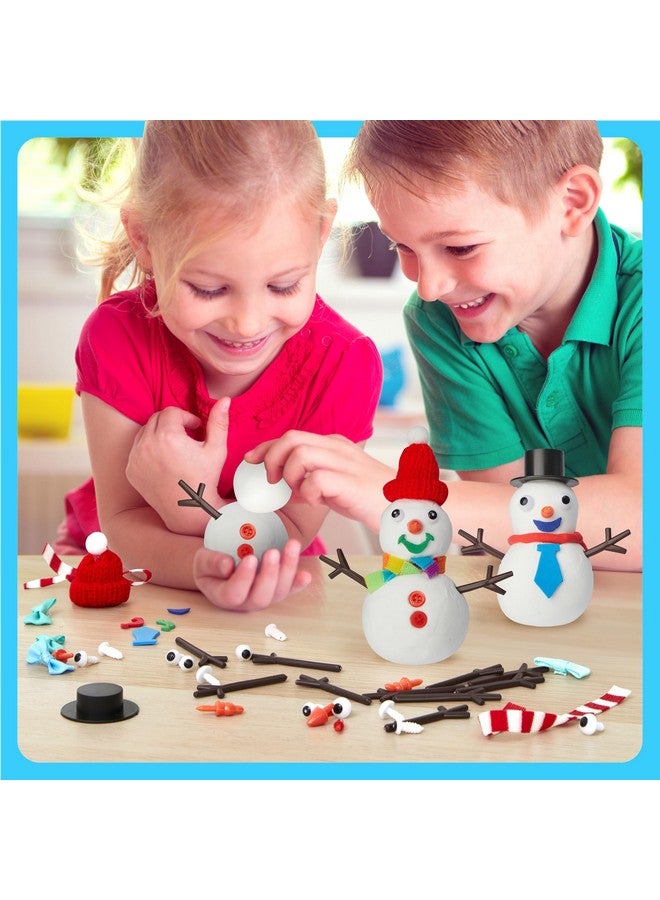 Dan&Darci Snowman Making Kit for Kids - Build a Snow Man Craft Kits for Girls, Boys, Toddlers Ages Kid Winter Christmas Crafts Activities Stocking Stuffers Fun Toys Ideas for 6, 7, 8 Year Old - Image 3