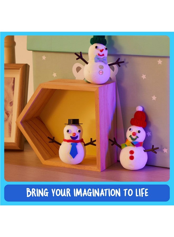 Dan&Darci Snowman Making Kit for Kids - Build a Snow Man Craft Kits for Girls, Boys, Toddlers Ages Kid Winter Christmas Crafts Activities Stocking Stuffers Fun Toys Ideas for 6, 7, 8 Year Old - Image 4