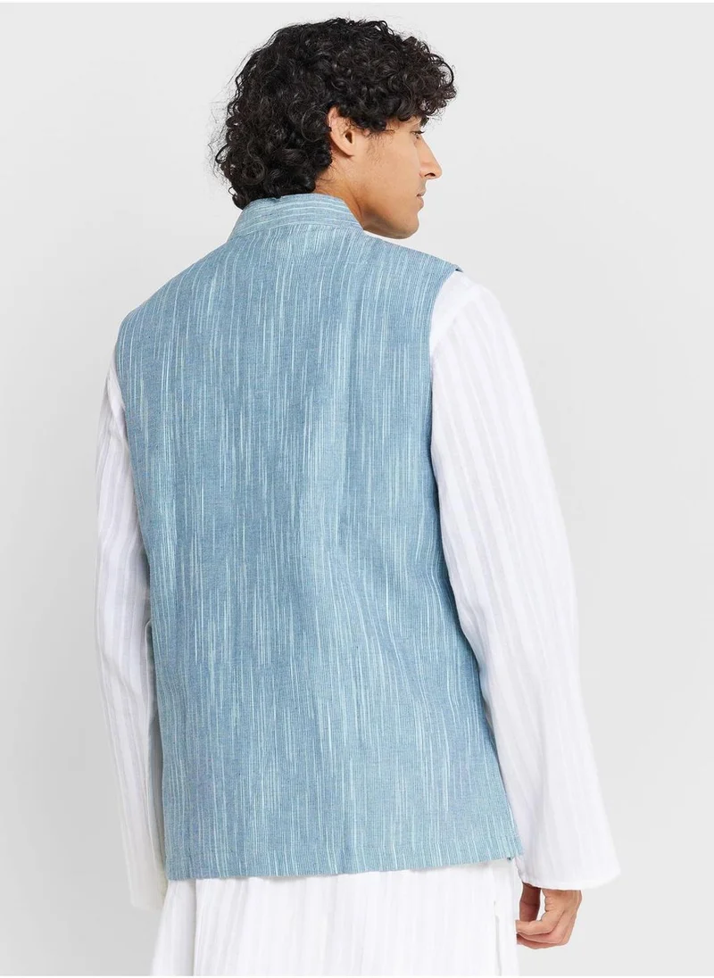 Fabindia Button Detail Nehru Jacket