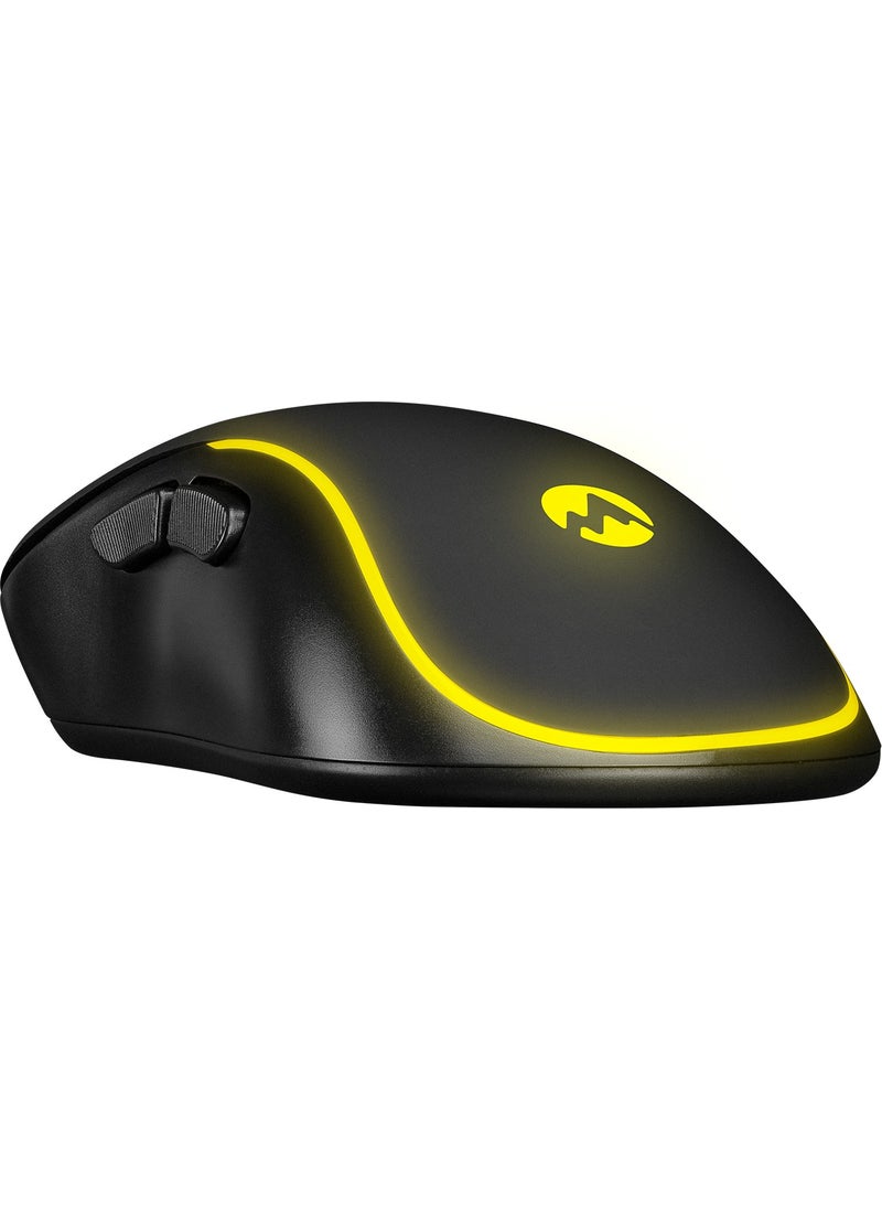 Everest SM-G58 X-Hammer 7d Optical 7200DPI LED Lighted Gaming Mouse Black  - Image 3