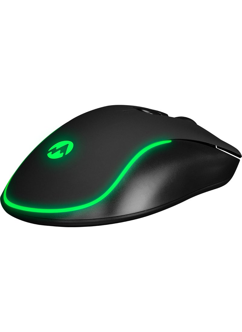 Everest SM-G58 X-Hammer 7d Optical 7200DPI LED Lighted Gaming Mouse Black  - Image 2