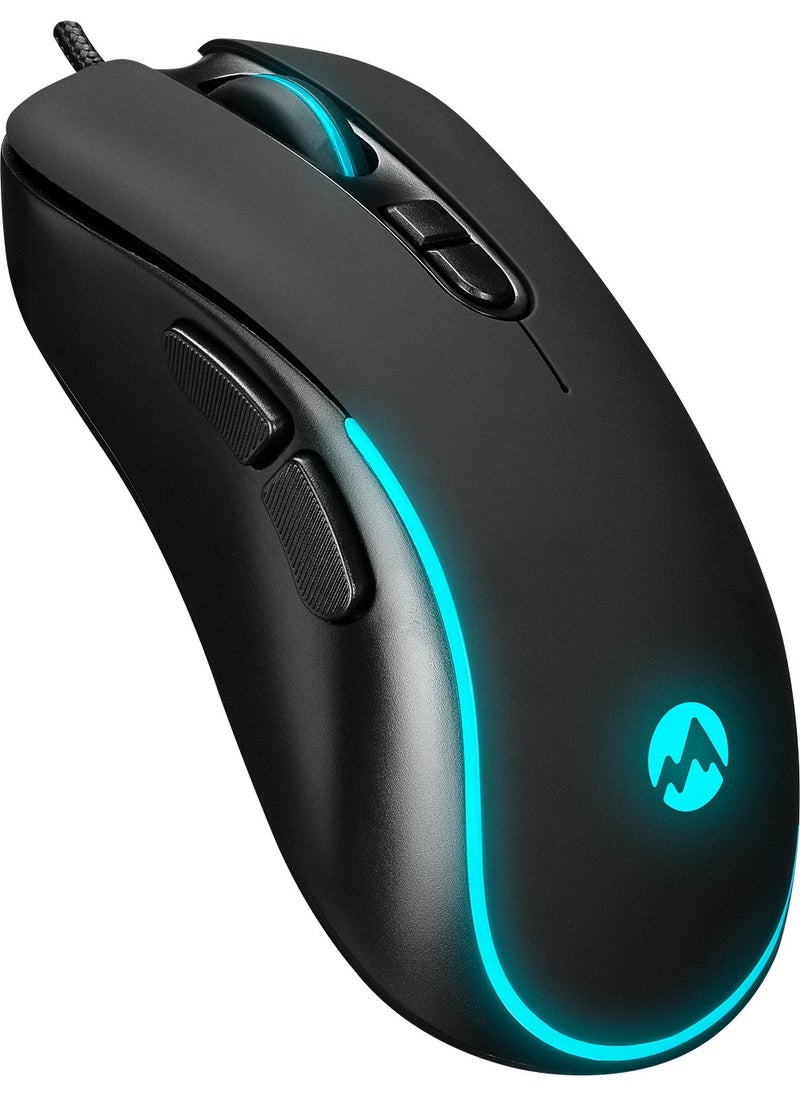 Everest SM-G58 X-Hammer 7d Optical 7200DPI LED Lighted Gaming Mouse Black  - Image 5