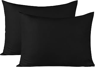 BEDSUM Microfiber Standard Pillowcases Set of 2, Soft Wrinkle Resistant and Easy Care Pillow Cases with Envelope - Image 1