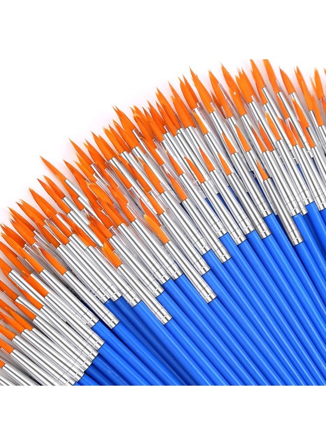 انزيوس مجموعة فرش طلاء صغيرة مكونة من 100 قطعة من Anezus، فرش طلاء دقيقة للأطفال، فرش طلاء تفصيلية للفصول الدراسية، نموذج قماش الوجه، فن الأظافر، ألوان مائية أكريليك، لوازم حرفية - Image 1