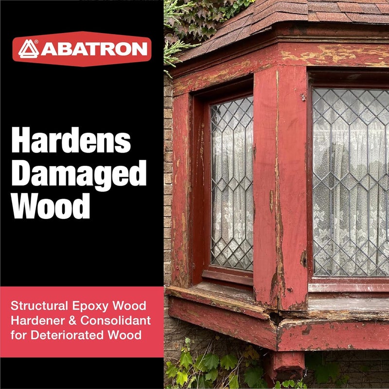 Abatron LiquidWood 2 Pint Kit – 2-Part Structural Epoxy Wood Hardener and Consolidant Resin. - Image 2