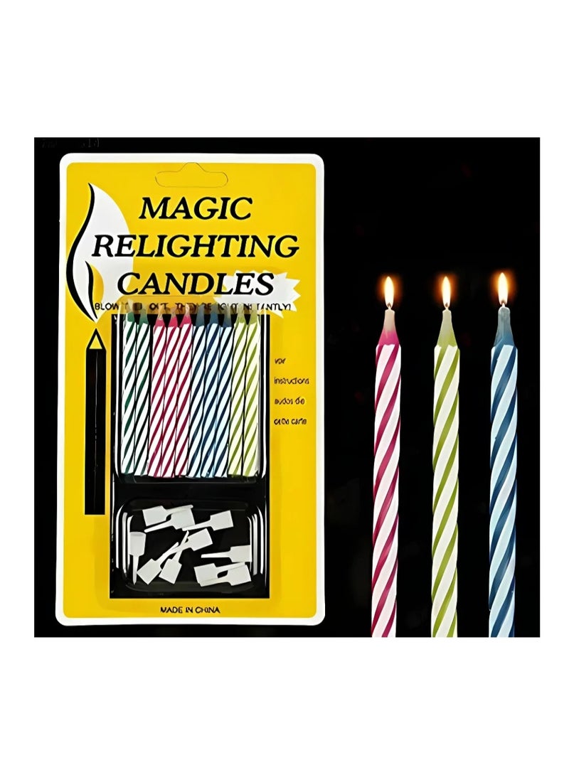 Magic Trick Birthday Candle Set – 10 Pieces - Image 4