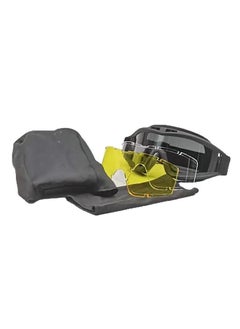 Desert Locust Goggles Anti Shock Army Fan Goggles Outdoor Special Soldier Glasses Equipment Black Frame