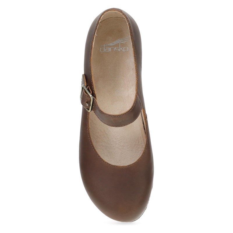 Dansko Lilah Mary Jane Clog for Women - Linings from Recycled Materials and Leather for Breathability- Lightweight Rubber Outsole for Long-Lasting Wear Tan 7.5-8 M US - Image 3