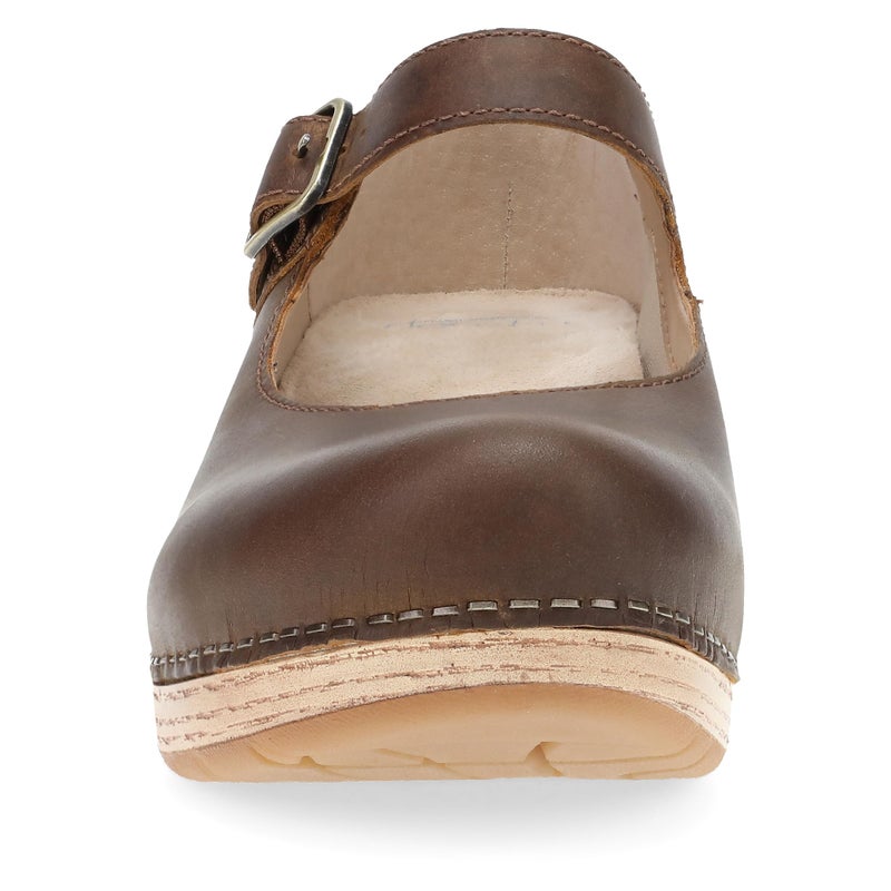 Dansko Lilah Mary Jane Clog for Women - Linings from Recycled Materials and Leather for Breathability- Lightweight Rubber Outsole for Long-Lasting Wear Tan 7.5-8 M US - Image 5