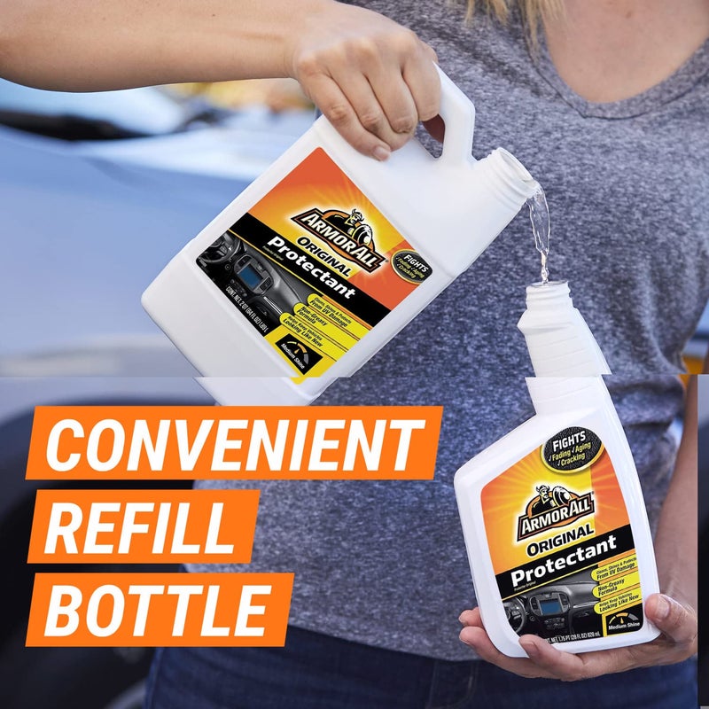 Armor All Car Protectant Refill, Car Interior Cleaner with UV Protection, 64 Fl Oz Each - Image 3
