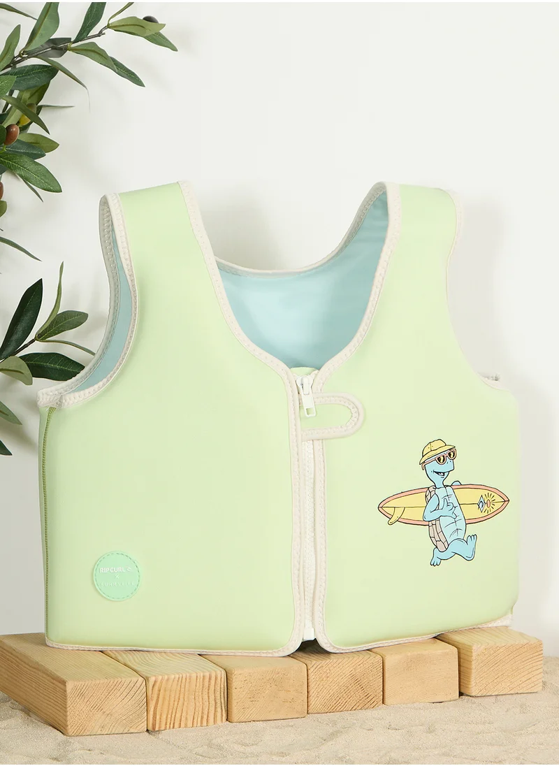 ساني لايف Kids Swim Vest 3-6 Shred Turtle Aqua