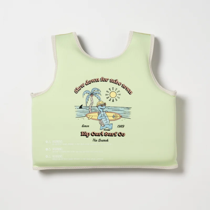 SUNNY LIFE Kids Swim Vest 3-6 Shred Turtle Aqua