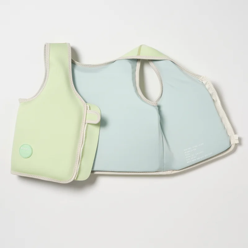 SUNNY LIFE Kids Swim Vest 3-6 Shred Turtle Aqua
