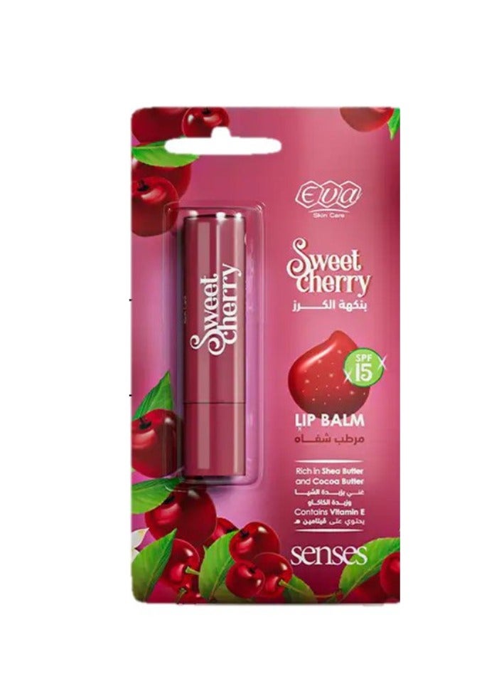 EVA SENSES LIP BALM SPF15 (SWEET CHERRY) 4GM.