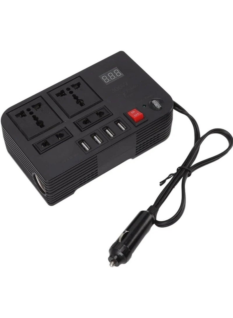 Denx High Frequency Car Power Inverter Modified Sine Wave Inverter 300W Multi Port Power Inverter Volt to 220V - Image 1