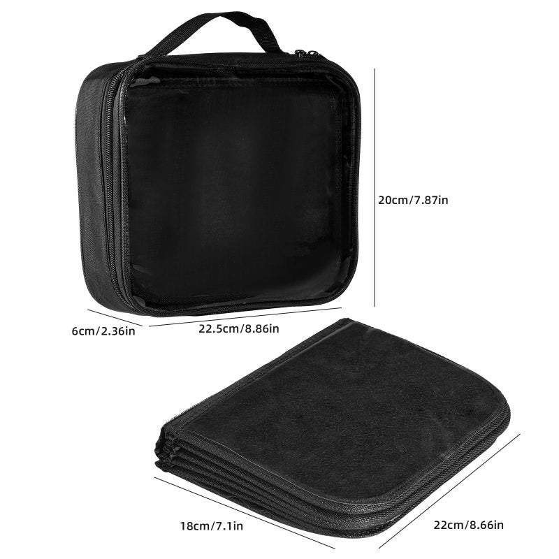DAOLONG Pin Books for Collectors, Enamel Pin Display Pages Pin Carrying Case, 6 Pages Travel Brooch Pins Display Bag with Protective Film, Handles - Image 3