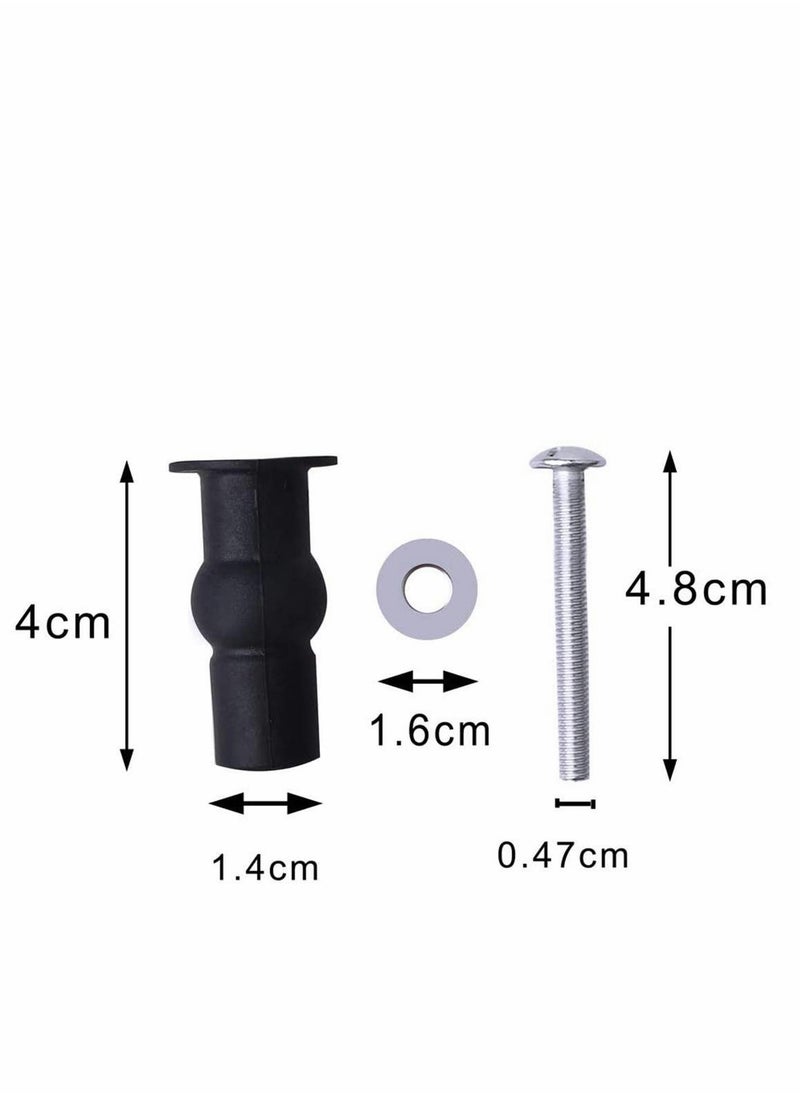 SYOSI 4 Pcs Blind Hole Fittings Expanding Rubber Bolts Nuts for Fixing The Top Toilet Seat Universal Parts Set Household Accessories Repair Parts Top Cover Lid Seat Fixings Blind Hole Fitting  - Image 3