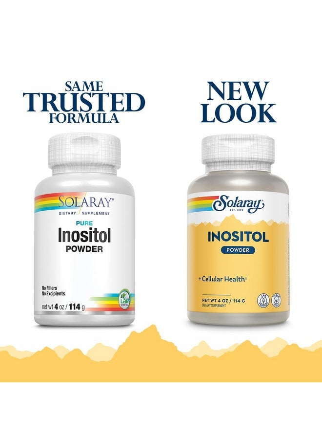 Solaray - SOLARAY Pure Inositol Powder | May Help Support Healthy Brain, Cardiovascular, Nervous System Function and Mood | Non-GMO, Vegan (4oz, 162 Serv.) - Image 1