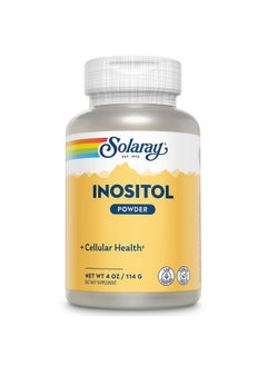 SOLARAY Pure Inositol Powder | May Help Support Healthy Brain, Cardiovascular, Nervous System Function and Mood | Non-GMO, Vegan (4oz, 162 Serv.)