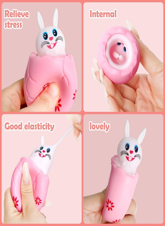 RunNico 12 Pack Easter Eggs Squishy Bunny - Stress Relief Squishies - Carrot Rabbit Fidget Toys for Autistic Anxiety ADHD Birthday Easter Party Favors - Image 5