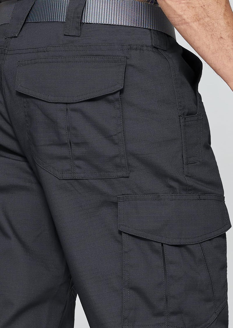 SPOSULEI Cargo Work Pants for Men Ripstop Tactical Pants Lightweight Water Resistant EDC Hiking Carpenter Hunting Pants with Multi Pockets Black 44Wx30L - Image 3