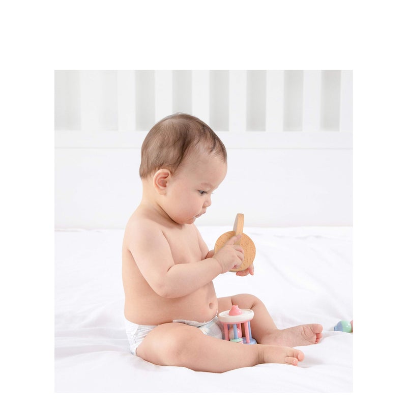 SOLARAE Materials Wooden Educational Interlocking Discs Sensory Toys for Wooden Toys for Toddlers Wooden Toy Eco Friendly NonToxic Organic Wooden - Image 2