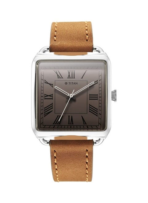 Retro Revive Quartz Analog White Dial Leather Strap For Men 1676Sl02