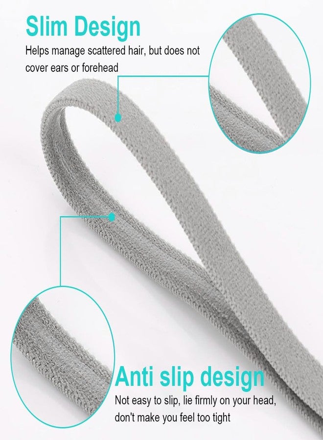 برو بيروس مجموعة بروبيروس® من 6 قطع من عصابات الرأس الرياضية، عصابات رأس رفيعة ماصة للعرق للرجال والنساء، تصميم مطاطي مانع للانزلاق، عصابات رأس أنيقة للرياضة واليوغا والجري، 6 ألوان - Image 5