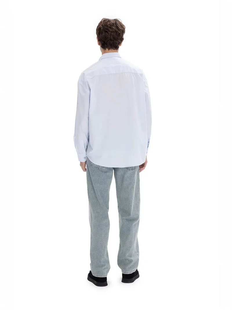 Giesto Powder Blue GIESTO Regular Fit Button Collar Pocket Shirt for Men | Best Price UAE