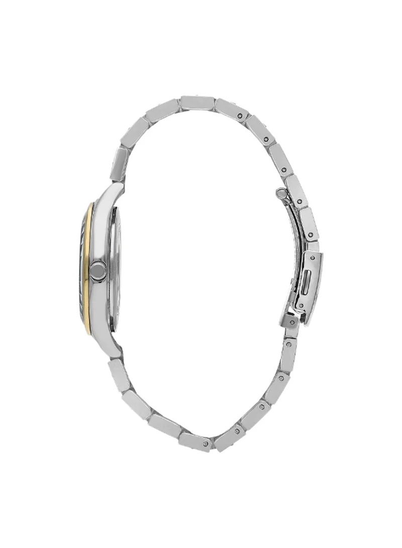 Lee Cooper Women's Analog Tonneau Shape Metal Wrist Watch LC07113.260 - 35 Mm