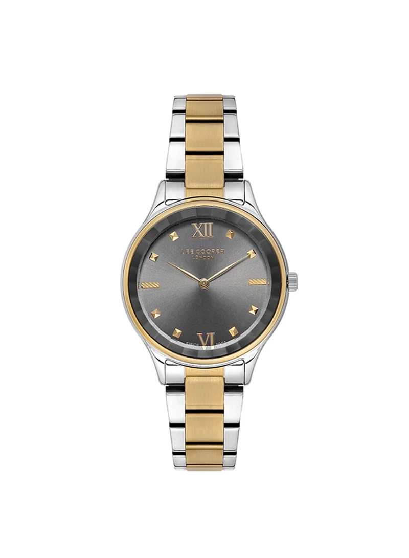 Lee Cooper Women's Analog Tonneau Shape Metal Wrist Watch LC07113.260 - 35 Mm