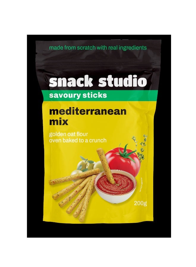 Snack Studio Mediterranean Mix Savoury Sticks 200g - Image 1