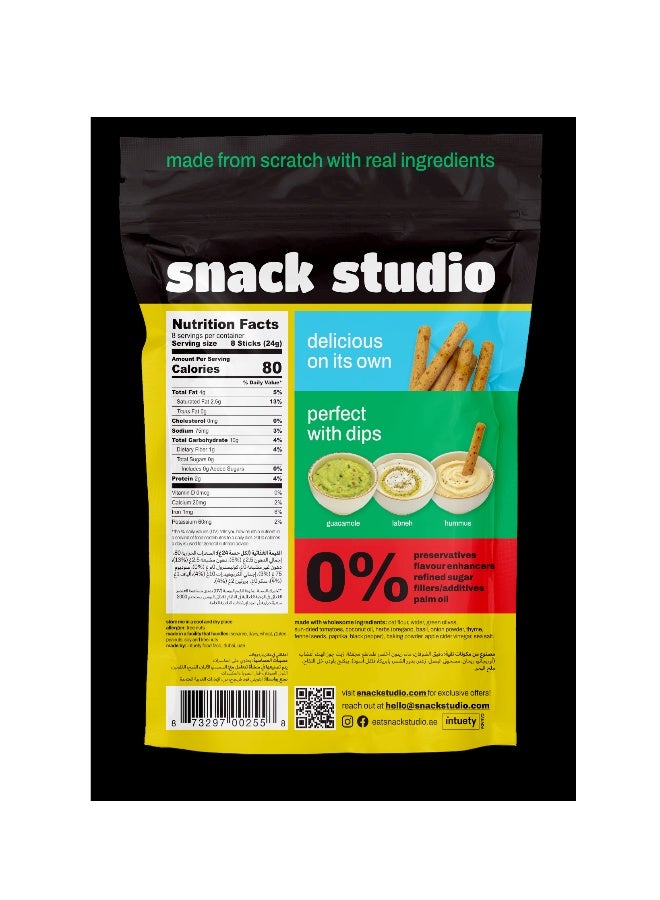 Snack Studio Mediterranean Mix Savoury Sticks 200g - Image 2