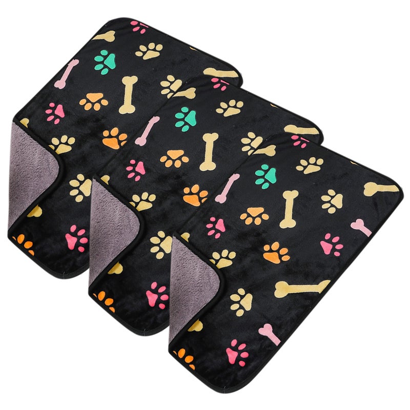 3pcs Animal Blankets Washable Pet Cage Liners Sleep Mat Warm Dog Cat Blanket - Image 5