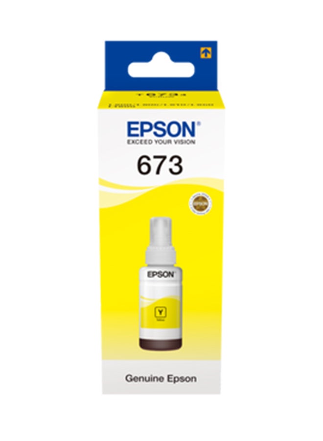 EPSON T6734 Laser Printer Toner Cartridge 673 Yellow - Image 2