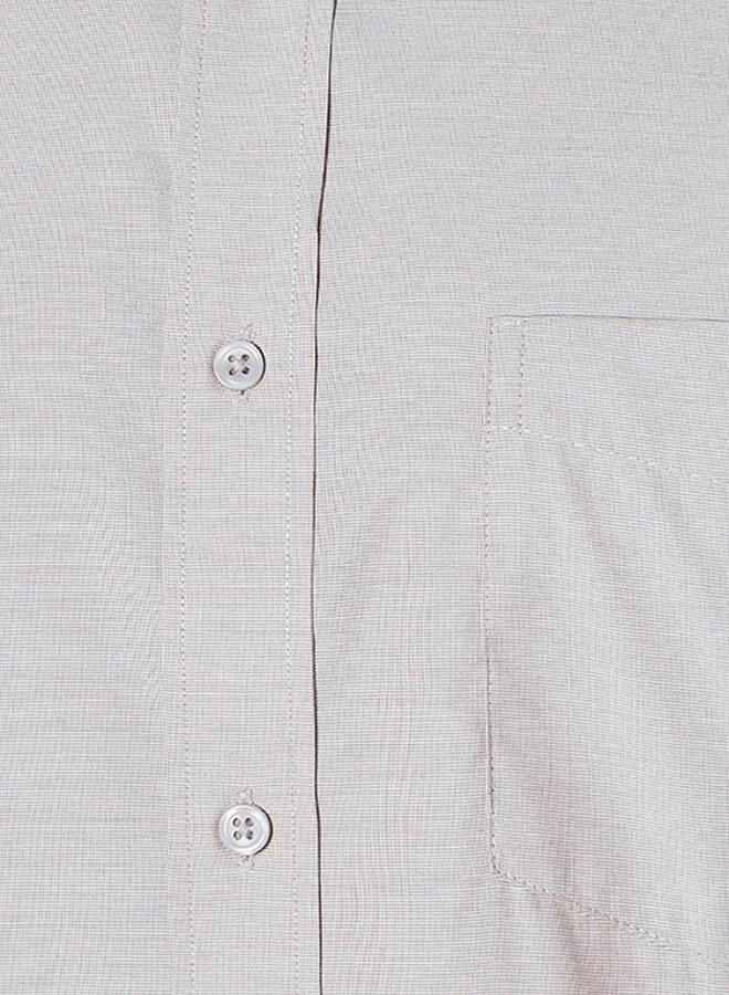 Splash FAV Regular Fit Collared Textured Long Sleeves Shirt
