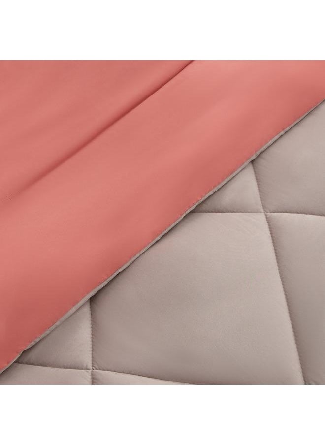 Home Box Derby 2-Piece Reversible Microfiber Twin Comforter Set - 160x220 cm  - Image 5