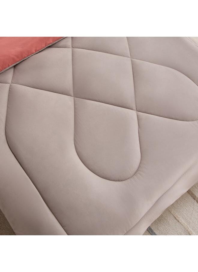Home Box - Derby 2-Piece Reversible Microfiber Twin Comforter Set - 160x220 cm - Image 1