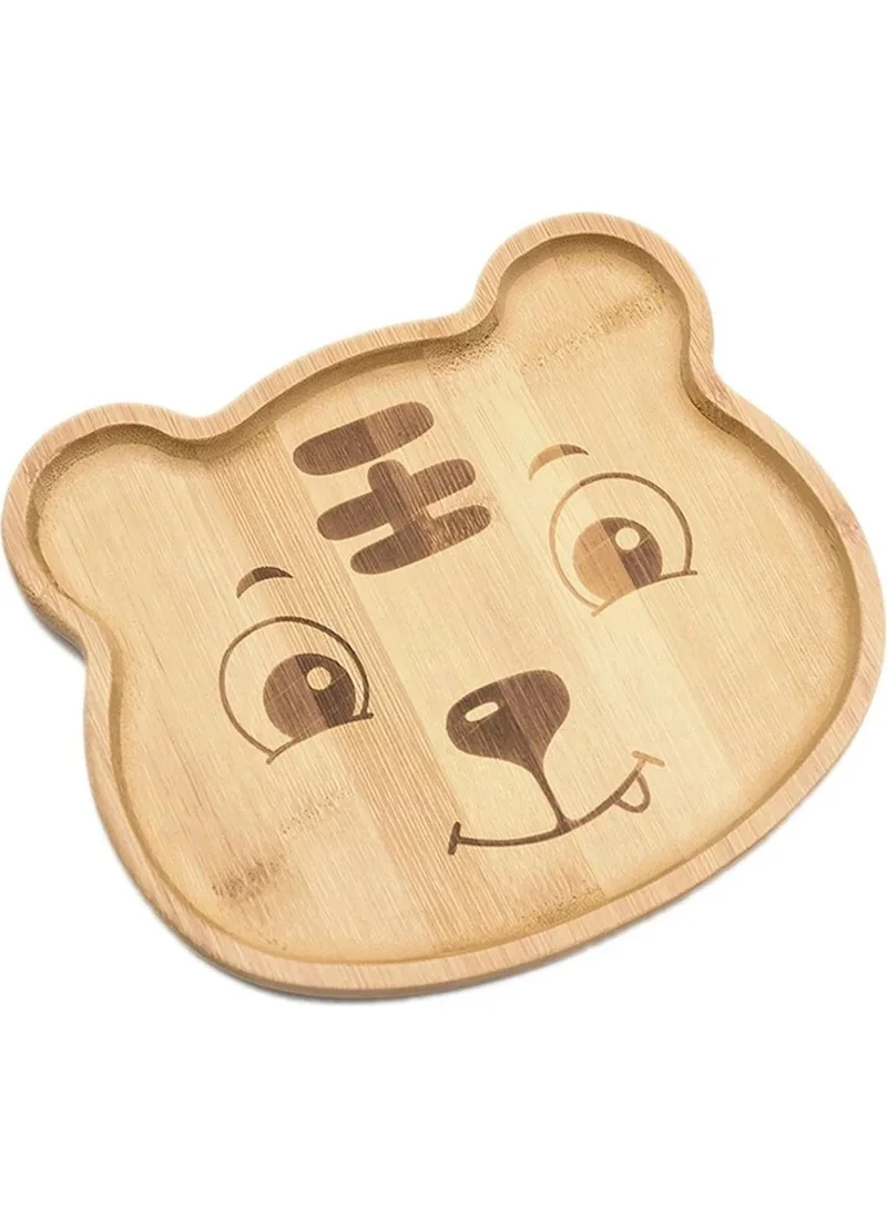 Porland Bamboo Teddy Bear Food Plate