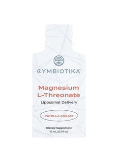 Cymbiotika Cymbiotika, Magnesium L-Threonate, Liposomal Delivery, Vanilla Cream, 30 Pouches, 10 ml Each  - Image 3