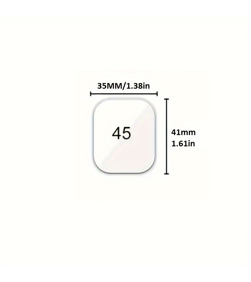 Set Of 10 Soft Hydrogel Screen Protectors For Series Ultra 49MM Iwatch Smartwatch Not Tempered Glass - Image 2
