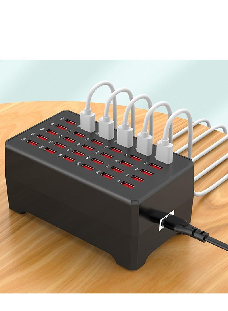 SHOPI 300W USB Type C Charging Station – Desktop USB Charger with 30 Ports for Tablets, Phones, and More – Multiport Power Adapter for Fast Charging – Ideal for Travel, Office, Home, and Multiple Devices Simultaneously – Efficient and Reliable Charging Solution - Image 4